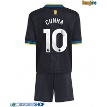 Maglie da calcio Manchester United Matheus Cunha #10 Terza Maglia Bambino 2025-26 Manica Corta (+ Pantaloni corti)